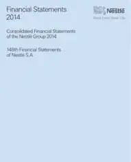 Consolidated Financial Statements of the Nestle Group Template