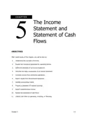 The Income Statement and Statement of Cash Flows Template