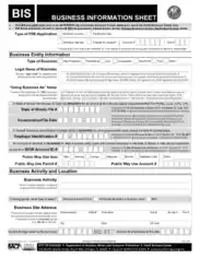 Information Sheet for Small Business Template
