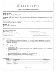 Product Safety Information Sheet Template
