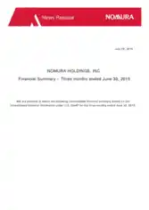 3 Month Financial Summary Template