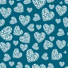 Heart Decor Background Repeating Flat Design Free Vector