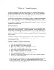 Free Download PDF Books, Medical School Personal Statement Example Pdf Template