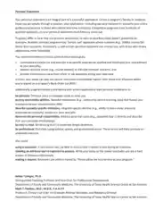 Personal Statement Medical School Sample Template