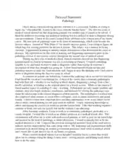 Personal Statement Pathology Residency Template