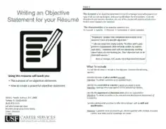 Free Download PDF Books, Customer Service Resume Objective Statement Template