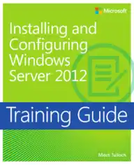 Training Guide Installing and Configuring Windows Server 2012