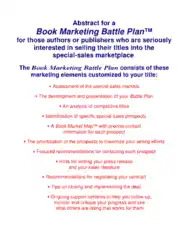Book Marketing Battle Plan Template