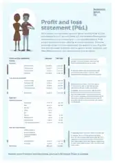 Simple Profit and Loss Statement Layout Example Template