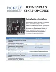 Startup Business Plan Example Template