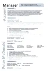 Account Manager Resume Format Idea Template