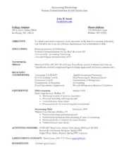 Accounting Technology Skills Resume Template