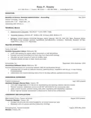 Administrative Accounting Resume Template