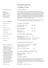 Free Download PDF Books, Professional Academic Resume Template