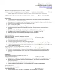 Entry Level Lab Resume Template