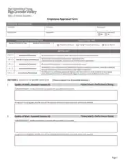 Annual Employee Appraisal Form Template