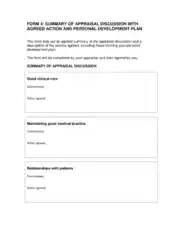 Free Download PDF Books, Personal Development Appraisal Form Template