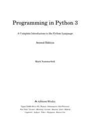 Programming In Python3 2nd Edition