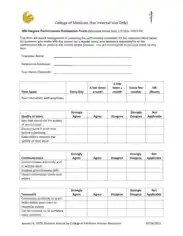 360 Degree Performance Appraisal Evaluation Form Template