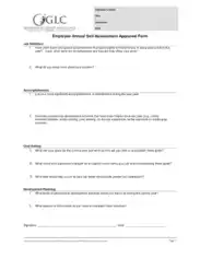 Free Download PDF Books, Self Assessment Appraisal Form Template