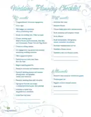Free Download PDF Books, Simple Wedding Planning Checklist Template