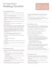Free Download PDF Books, Brde Guide Wedding Checklist Template