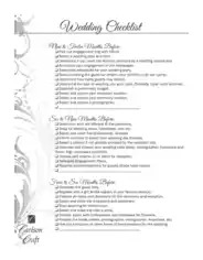Free Download PDF Books, Wedding Checklist Template
