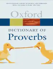 The Oxford Dictionary of Proverbs Free