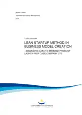 Lean Startup Method In Business Model Creation Template