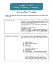 Free Download PDF Books, Sample Business Plan Template