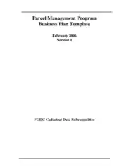 Parcel Mgt Prog Business Plan Ver1 Free Template