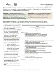 Free Download PDF Books, Functional Skills Resume Format Template