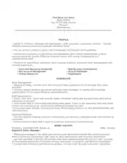 Resume For Regional Sales Manager Template