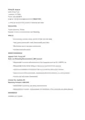 Entry Level Sales Resume Skills Template