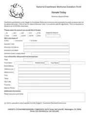 Charity Commission Application Form in PDF Template