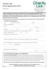 Charity Link Application Form Template