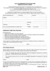 Free Download PDF Books, Charity Membership Register Form Template