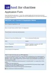 Professional Charity Membership Application Form Template