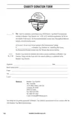 Basic Charity Donation Form Example Template