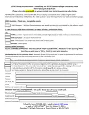 Sample Charity Donation Form Template
