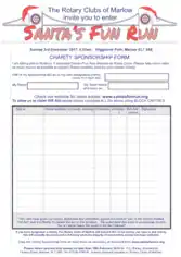 Charity Sponsorship Form Template