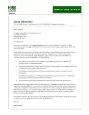 Free Download PDF Books, Financial Cover Letter Template