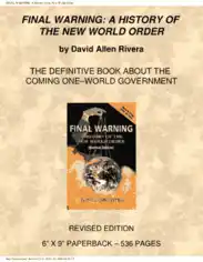 Final Warning A History of the New World Order Free PDF Book
