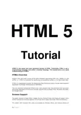 HTML5 Tutorial – PDF Books
