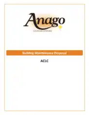 Janitorial Cleaning Proposal Sample Template