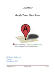 Google Places Cheat Sheet – PDF Books