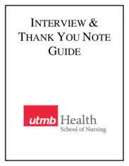 Thank You Note After Nursing Interview Template