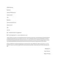 Service Agreement Termination Letter Template