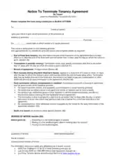 Tenancy Agreement Termination Letter Template