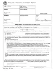 Child Support Termination in PDF Template